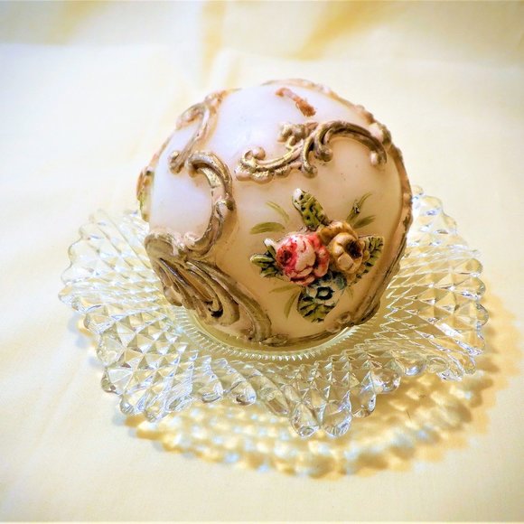 Travel Treasure from Italy ~~~ Designed CANDLE ~~~ WITH  Dish (2 Items) - Picture 1 of 3